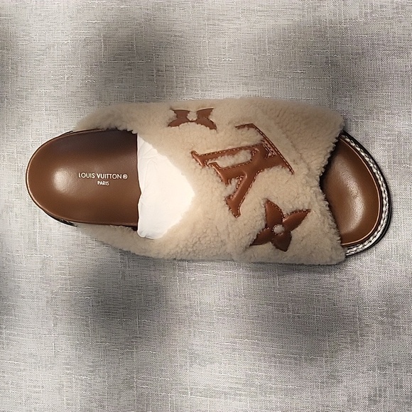 Louis Vuitton exclusive sandals size 38 color brown and tan - Picture 6 of 9